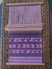 Peruvian Handwoven Wool Tapestry  Folk Art Wall Hanging  Early 1980's picture