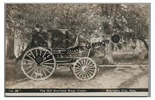 RPPC Old Overland Stagecoach Wild West NEBRASKA CITY NE Real Photo Postcard picture