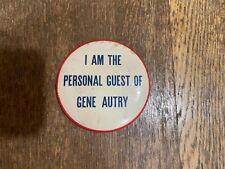Vintage Western Cowboy Gene Autry Pinback Button 3
