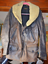 Vintage 30's/40's  Horsehide MOTORCYCLE Leather Jacket Size ~M/L picture