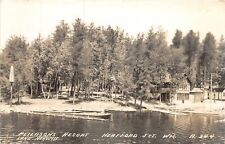 H97/ Heafford Junction Wisconsin RPPC Postcard c1940s Peterson's Resort 137 picture