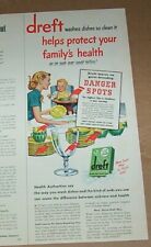 1949 print ad -Dreft dishwashing dish soap Artwork art mother family Advertising picture