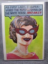 1967 Topps Who Am I #42 Jacqueline Jackie Kennedy Unscratched Rare First Lady picture