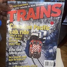 Trains Magazine 2006 January Canadian Pacific cab ride Victor Hand photos Centur picture