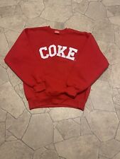 Vintage COKE Coca Cola Embroidered Sweatshirt Medium M 90s Made In USA DARE picture