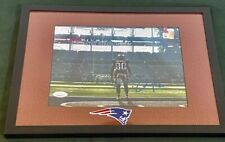 NFL: PATRIOTS DANNY AMENDOLA AUTOGRAPHED FRAMED & MATTED 🏈 FOOTBALL 🏈 TEXTURE picture