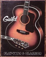 c1980 GUILD GUITARS FULL COLOR CATALOG 19 PAGES FLAT-TOPS AND CLASSICS  Z4473 picture