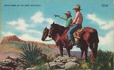 Postcard Cattle Kings Of The Southwest Horses Cowboys Cowboy Hats Mesa Post Card picture