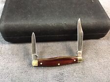 VINTAGE SEARS CRAFTSMAN 95421 USA WOOD HANDLE STAINLESS POCKET KNIFE picture