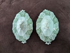 Eclipse Semi Porcelain Henry Alcock & Co Oval Serving Tray SET OF 2 VINTAGE picture