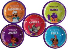 Chuck E Cheese Characters New Rare Exciting Item Fun Party Picnic Plate 5 PC Set picture