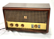 Vintage Magnavox Model FM18 AM FM Tube Wood Table Radio Parts or Repair picture