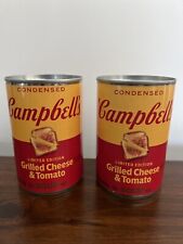 Campbell’s Soup Limited Edition Grilled Cheese and Tomato Can Lot Of 2 picture