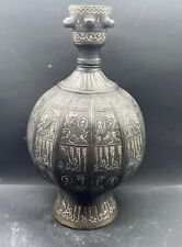 An Exceptional Islamic Antiquities Khursan Era Sliver Inlaid Bronze Perfume Bott picture