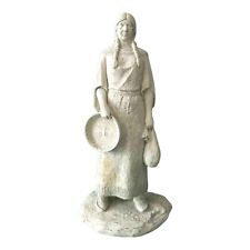 Florentine Art Studio Sunflower by J Bryres Indian Woman Statue Chalkware picture