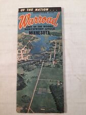 Vintage warroad lake of the woods area Minnesota Vacation Pamphlet picture
