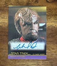 Star Trek Inflexions TNG Auto Autograph A95 Michael Dorn as Lt. Cmdr. Worf picture