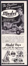 1948 Doepke Model Toys road grader bucket loader etc art vintage print ad picture
