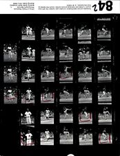 LD345 1985 Orig Contact Sheet Photo DETROIT TIGERS - CLE INDIANS RAMON ROMERO picture