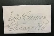 Autographed Signature Of Opera Singer Enrico Caruso, Chicago 1901 picture