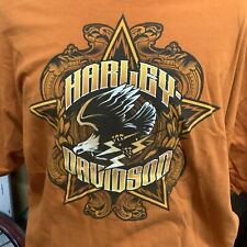 Harley Davidson T-Shirt Dealer Philadelphia, PA - Orange - Men's 2XL picture
