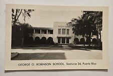 1954 Puerto Rico PR George O. Robinson School  POSTCARD Z3 picture