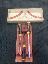 NOS Mid Century Sheffield Cutlery Carving Set W/Box  picture