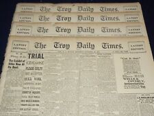 1901 SEPT THE TROY DAILY TIMES NEWSPAPER LOT OF 4 - CZOLGOSZ TRIAL - NP 1426C picture