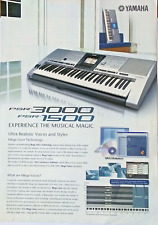 Original Yamaha Brochure for the PSR-3000 / PSR-1500 Keyboards, Printed in Japan picture
