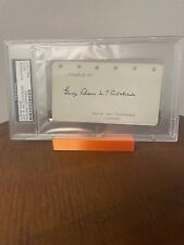 GEORGE BARR McCUTCHEON - SIGNED AUTO ALBUM PAGE - PSA/DNA SLABBED & CERTIFIED picture
