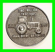 Vintage John Deere Paperweight Two Million Tractors 1918-1980 Waterloo, IA  picture