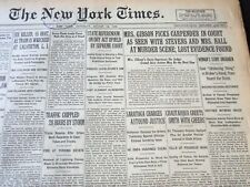 1926 AUGUST 14 NEW YORK TIMES - MRS. GIBSON PICKS CARPENDER IN COURT - NT 6604 picture