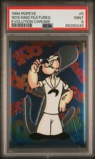 1994 Popeye Evolution Chrome RC Refractor #5 PSA 9 Mint POP 2 SP Chase card 60's picture