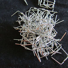 1000 TWIST CONNECTOR PINS 33 mm SILVER CHANDELIER PARTS LAMP CRYSTAL BEAD   picture