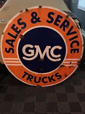 Antique style Barn Find look GMC Chevy Dealer Sales Service Sign picture