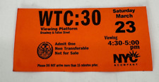 1 World Trade Center-Twin Towers WTC-Viewing Platform Ticket vintage stub RARE picture