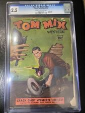 1948 Stan Musial Rookie Year AD W/ Son CGC - Fawcett Tom Mix Western Vol 2 #10 picture