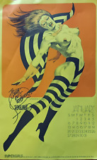 Jim Steranko SIGNED Super Girls calendar (January), 1973 picture