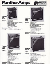 VINTAGE AD SHEET #3122 - HOHNER PANTHER AMPS picture