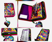 Vintage 1990s Lisa Frank Glitter Fantastic Groovy Fashions  Zip Planner ** VIDEO picture