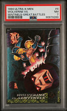 1994 Ultra X-Men Greatest Battles #4 Wolverine vs Sentinels PSA 7 NM picture