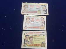 1950'S I LOVE LUCY - PHILIP MORRIS COLOR COMICS ADS - LOT OF 3 - NP 5267 picture