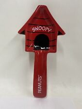 Peanuts Snoopy Red Dog House Spoon Rest Stoneware 9.5-in Long NEW picture