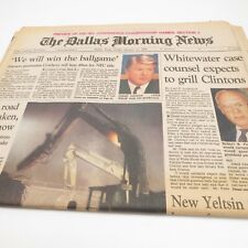 Dallas Morning News January 21 1994 Dallas Cowboys NFL Playoffs Whitewater EZLN picture