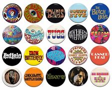 20x 60's Psychedelic Bands Artists [A-I] 25mm / 1 Inch D Pin Button Badges picture