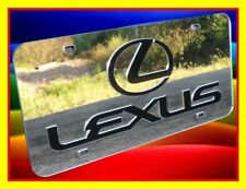 Lexus Chrome Silver Acrylic Plexiglass Mirror License  Plate Car Auto Tag picture