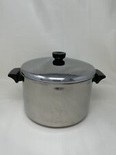 Revere Ware 1801 6 Qt Stock Pot W/Lid Stainless Steel Tri-Ply Disc Bottom picture