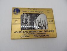 Vintage 1939 Golden Gate International Expo Real Miniature Postcards 30 Photos picture