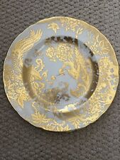 24 Carat Gold gold aves Royal Derby Breakfast 7.5 Inch Bread Plate picture