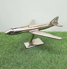 Aluminum Aircraft Model Nautical Airplane Table Top Decor Silver Desk top Decor picture